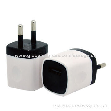 2014 cut cell phone travel charger with UL, FCC & CE certifications